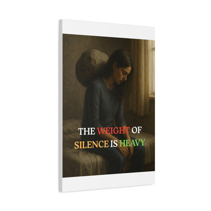 The Weight of Silence – Realistic Wall Art canvas