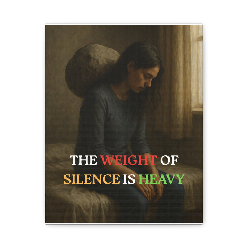 The Weight of Silence – Realistic Wall Art canvas