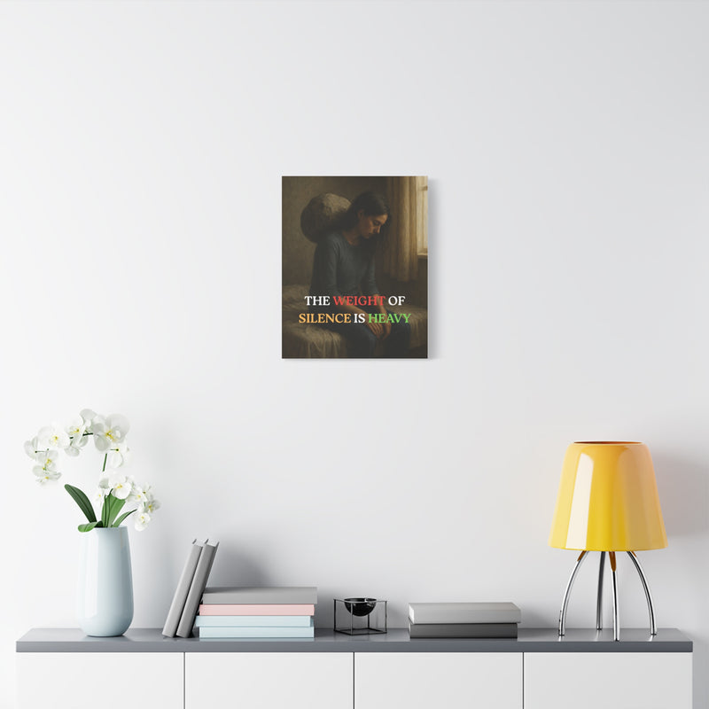 The Weight of Silence – Realistic Wall Art canvas