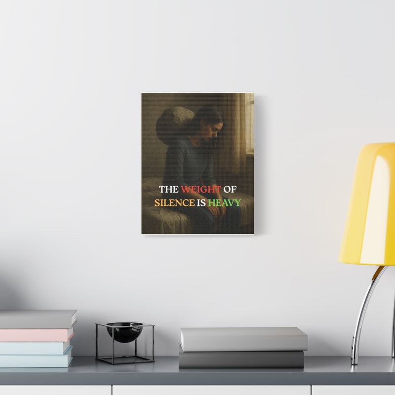 The Weight of Silence – Realistic Wall Art canvas