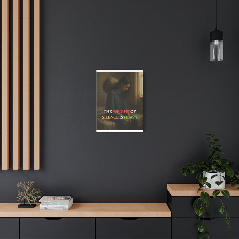 The Weight of Silence – Realistic Wall Art canvas