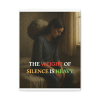 The Weight of Silence – Realistic Wall Art canvas