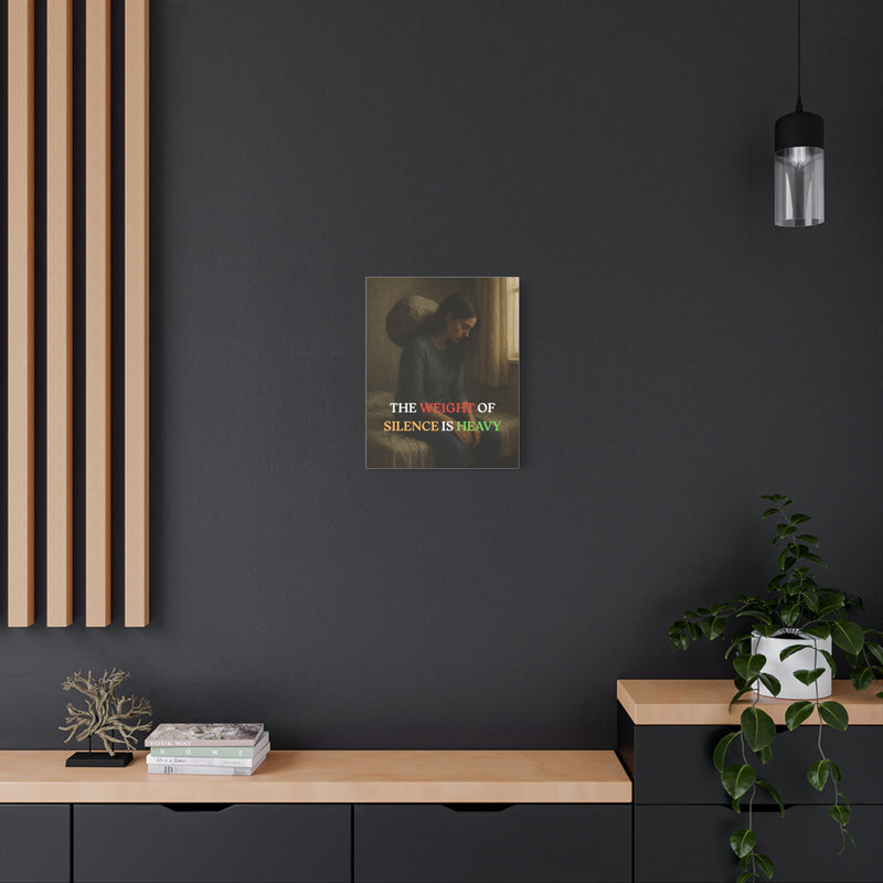 The Weight of Silence – Realistic Wall Art canvas