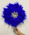 Handmade African Turkey Feather Hand Fan