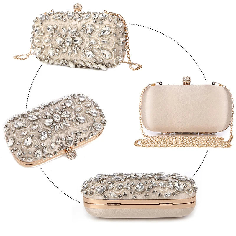 Pearl Elegance Wedding Clutch Party Purse