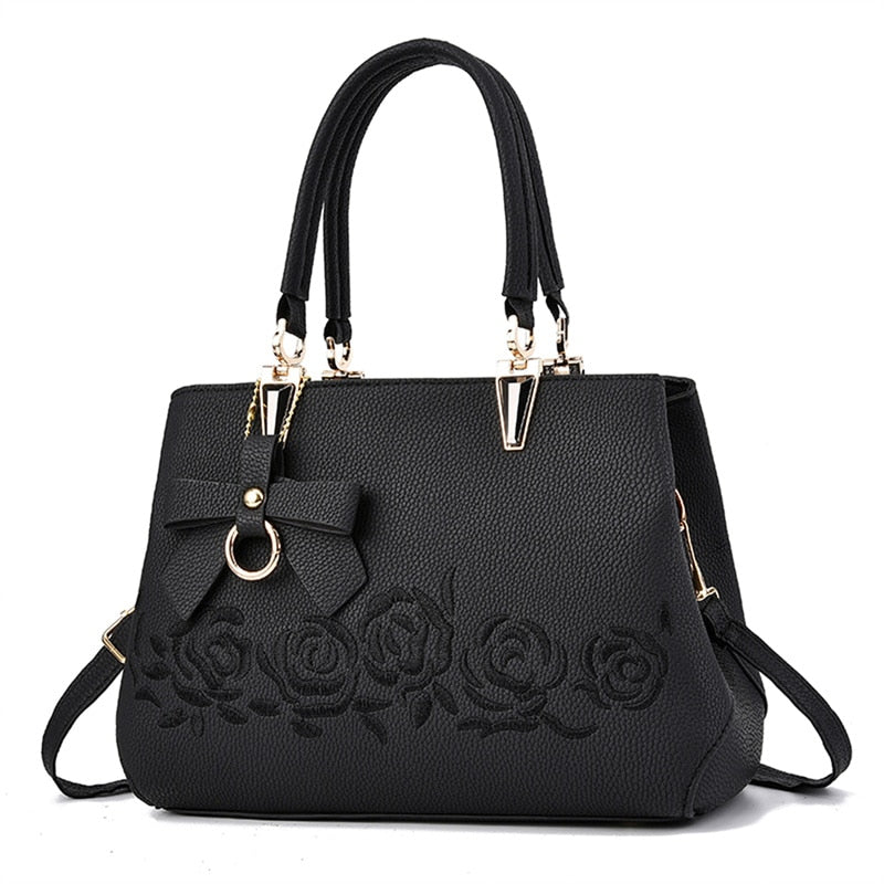 Women Fashion Handbags with Embroidery