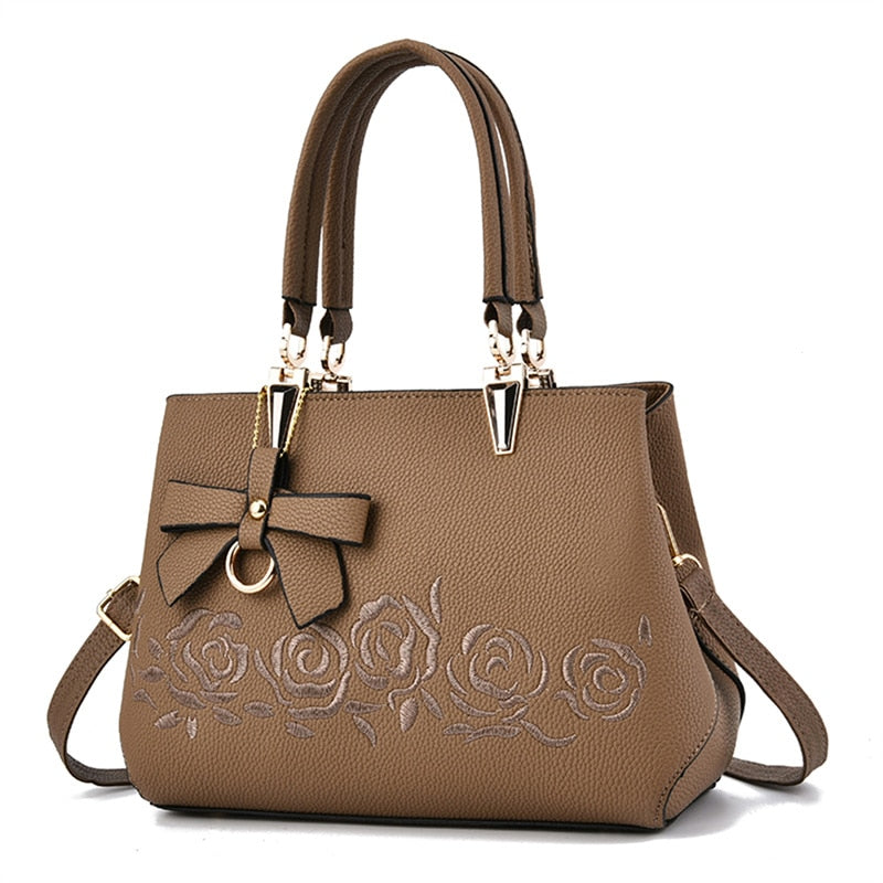 Women Fashion Handbags with Embroidery