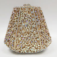 Luxury Bell Shape Metal Crystal Purses