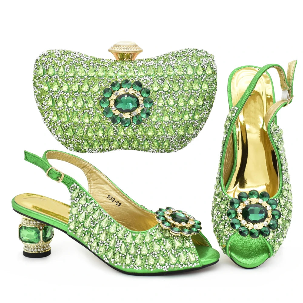 Italian Wedding Shoes & Bag Set