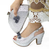 High Heels Rhinestone Wedding Shoe Set