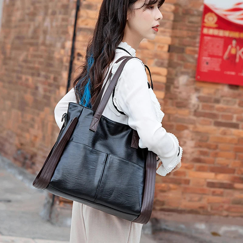 Luxury Middle-aged Lady Top-handle Bag