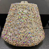 Luxury Bell Shape Metal Crystal Purses