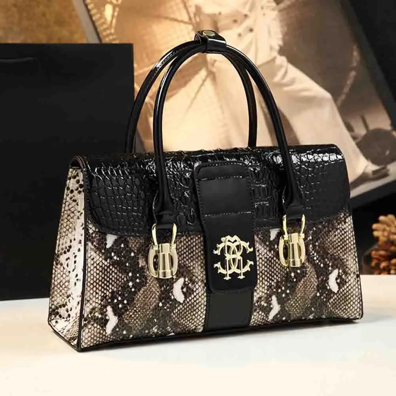 Alligator Pattern Luxury Ladies Party Handbag