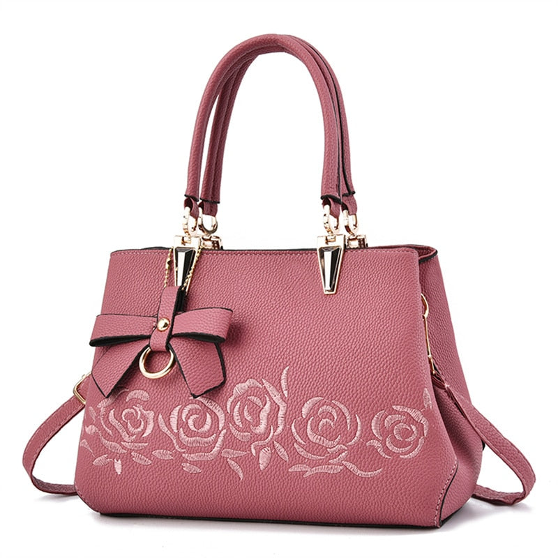 Women Fashion Handbags with Embroidery