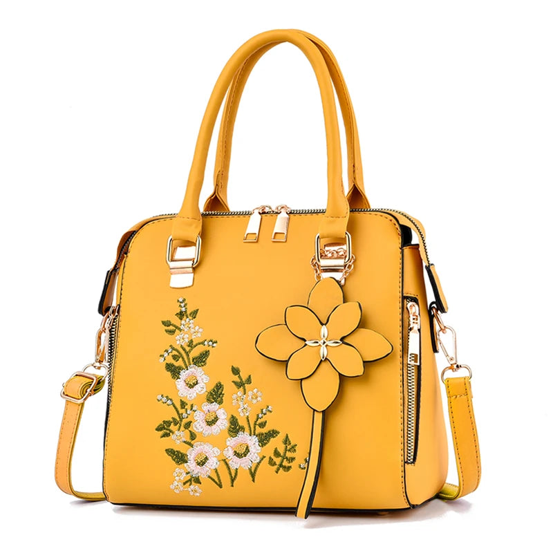 Casual Crossbody with Floral Detail