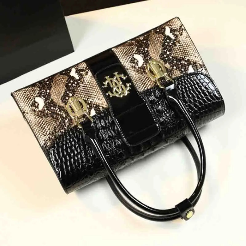 Alligator Pattern Luxury Ladies Party Handbag