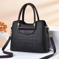 Ladies Retro Alligator Luxury Leather Handbags